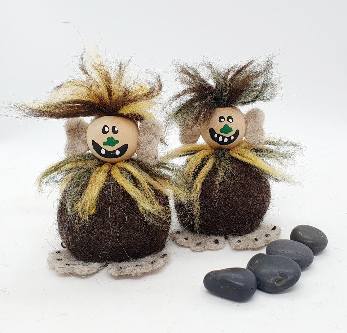 Handmade Icelandic Troll Felted