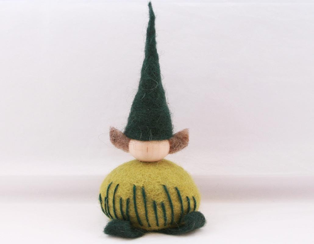 Icelandic Felted Wool Elf Handmade