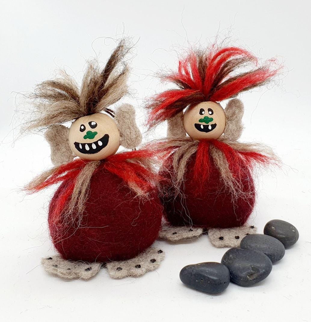 Handmade Icelandic Troll Felted
