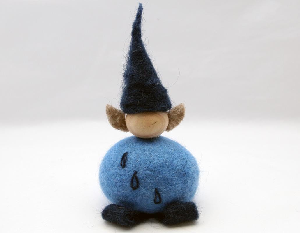 Icelandic Felted Wool Elf Handmade