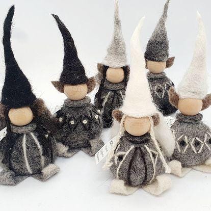 Icelandic Felted Wool Elf Handmade