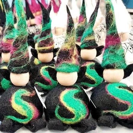 Icelandic Felted Wool Northern Aurora Elf Handmade