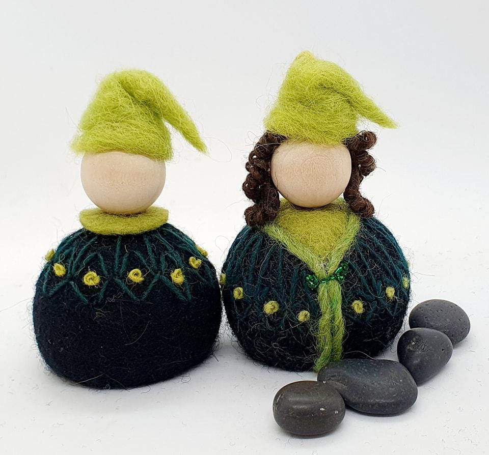 Icelandic Felted Wool Lopapeysa Fólk Handmade
