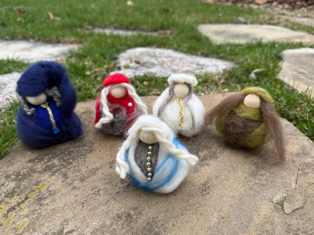 Icelandic Felted Yule Goddess