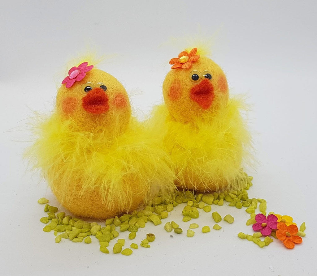 Icelandic Felted Wool Easter Chick Handmade