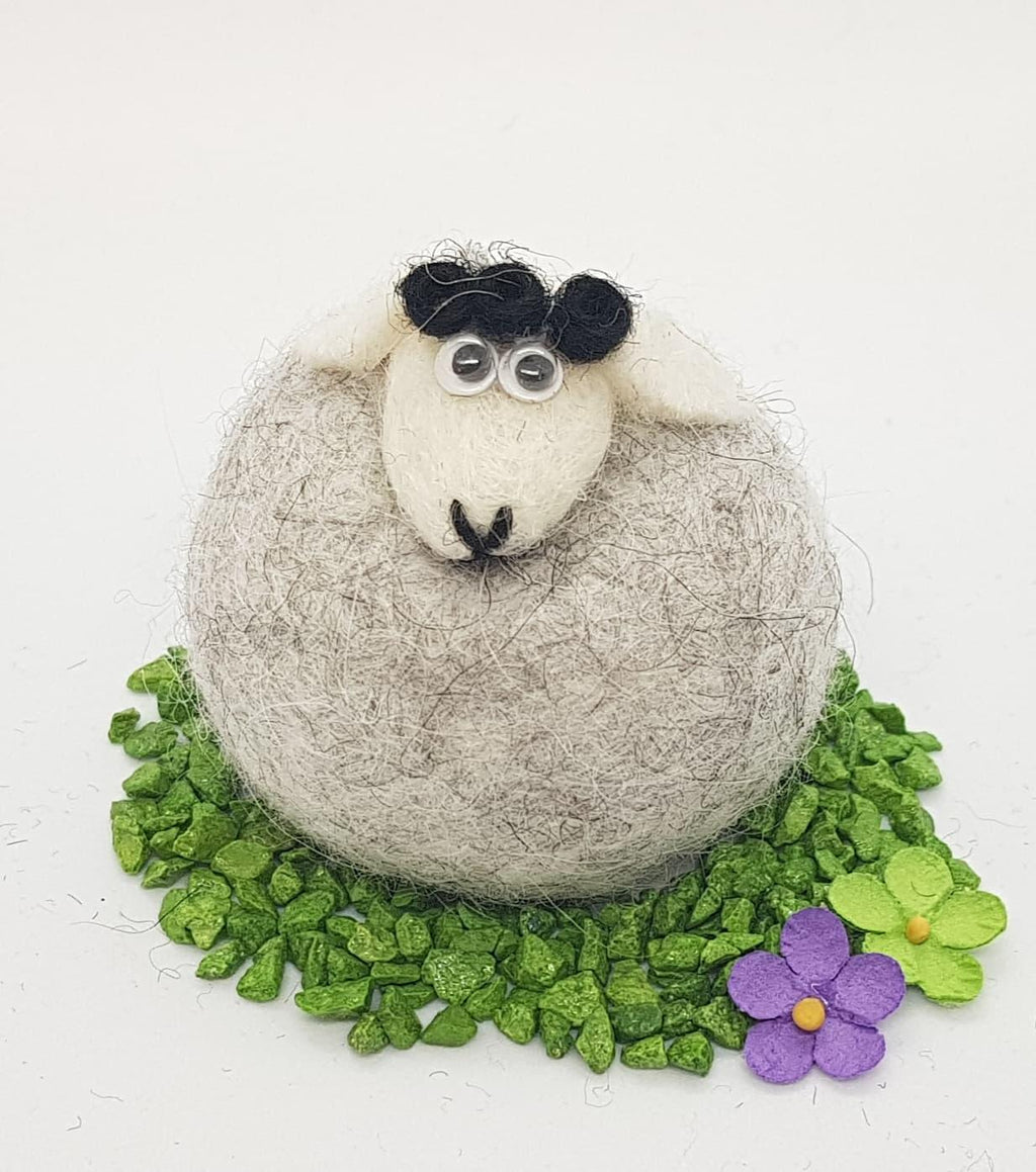 Icelandic Felted Wool Sheep Handmade