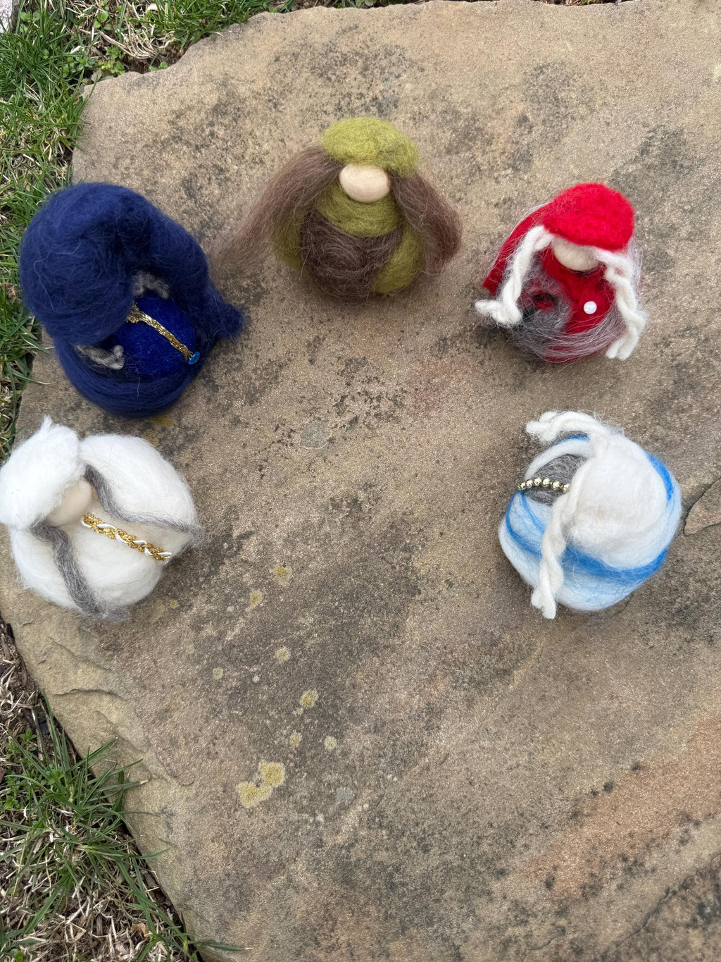 Icelandic Felted Snow Fairy