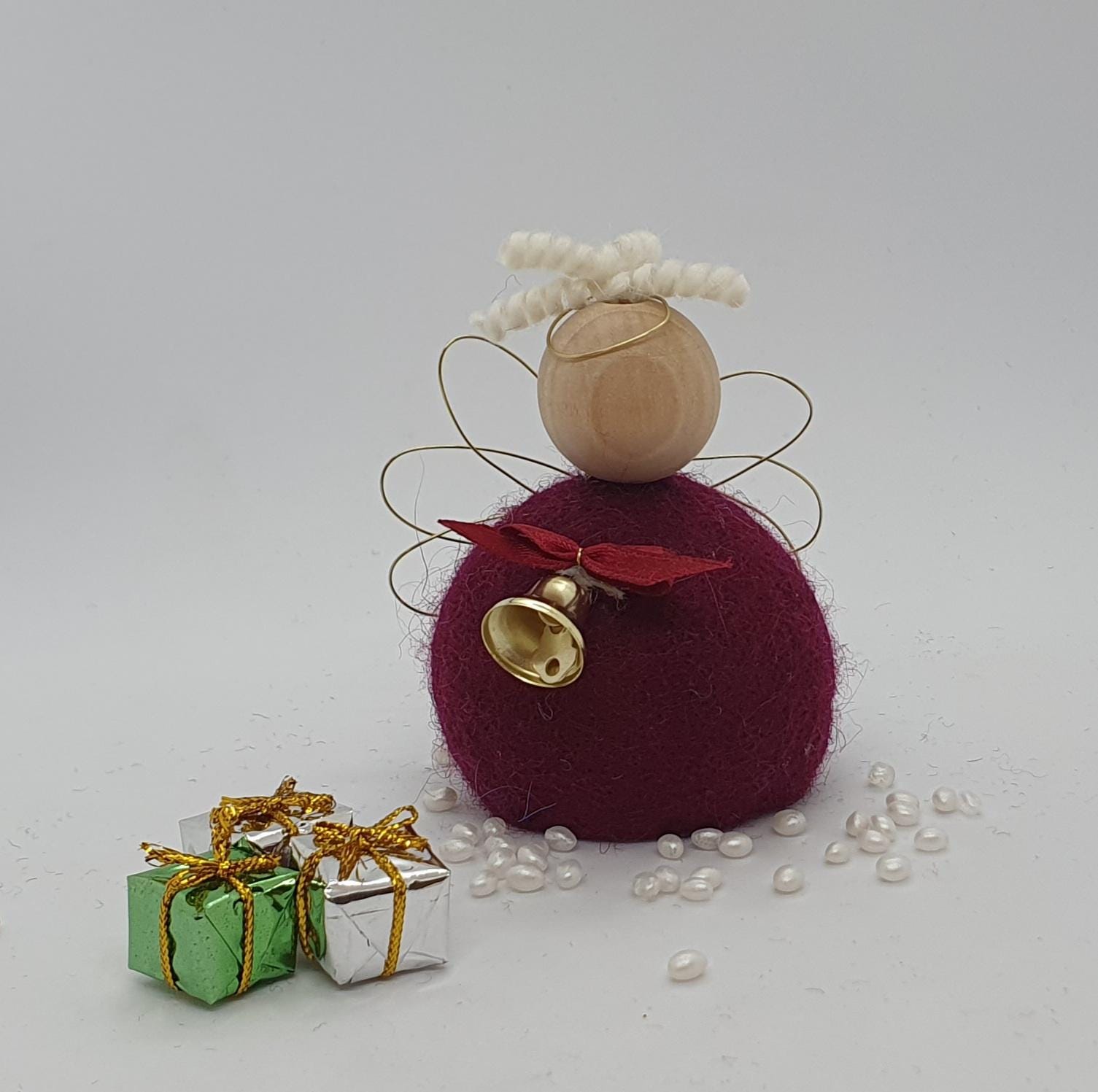 Icelandic Wool Handmade Felted Angel