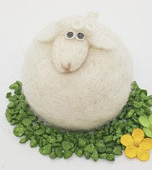 Icelandic Felted Wool Sheep Handmade