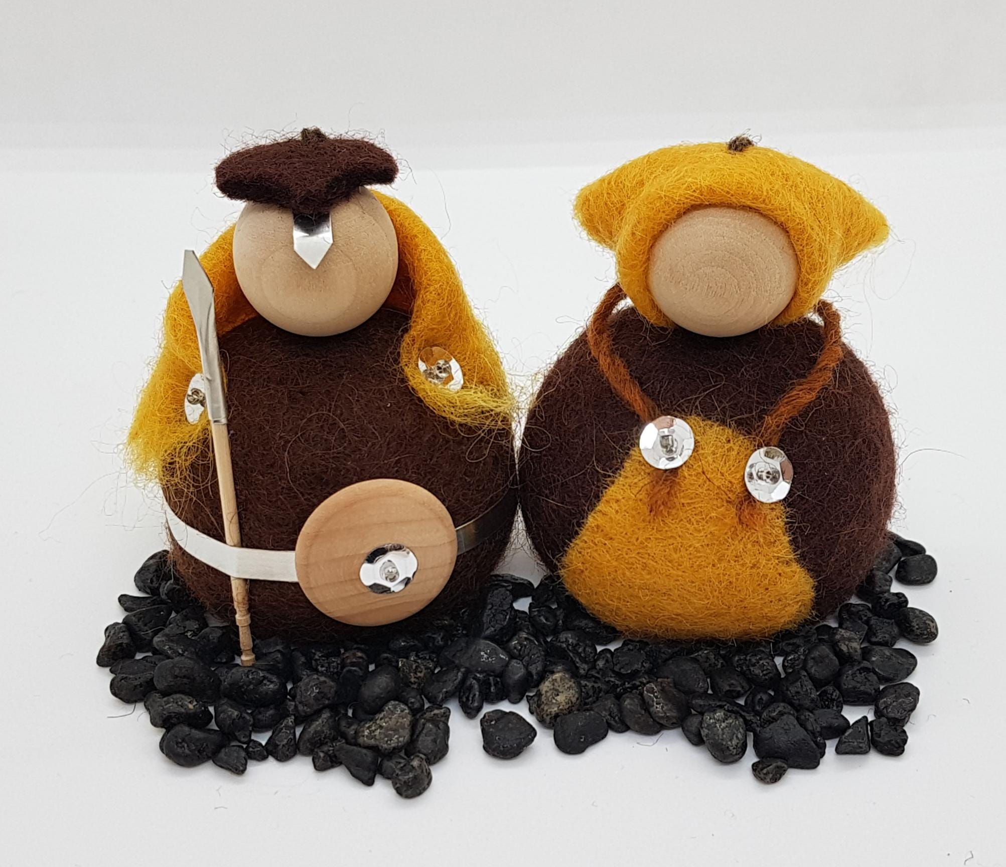 Icelandic Felted Wool Viking Handmade