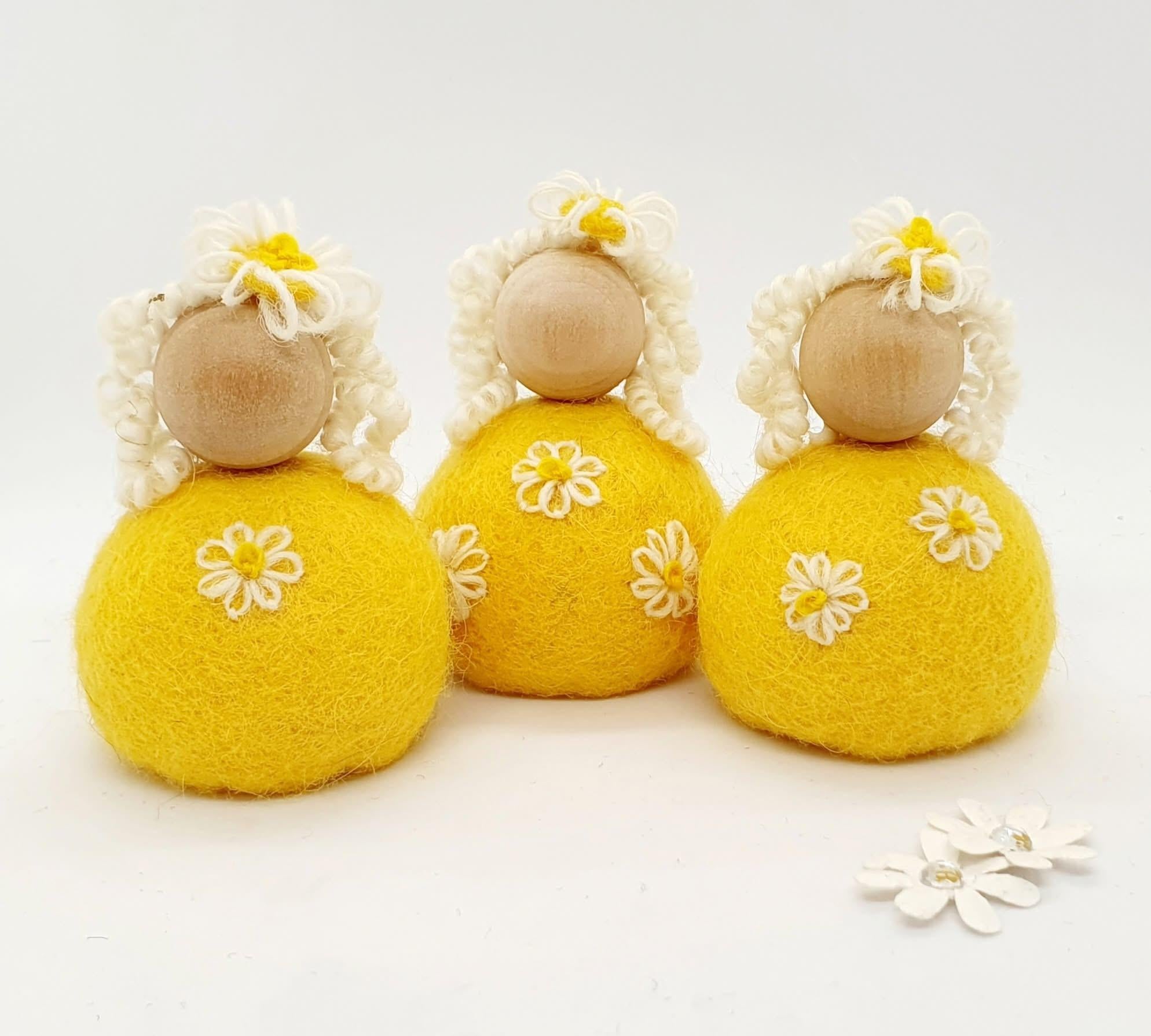 Icelandic Felted Wool Easter Lady Handmade Easter Gift