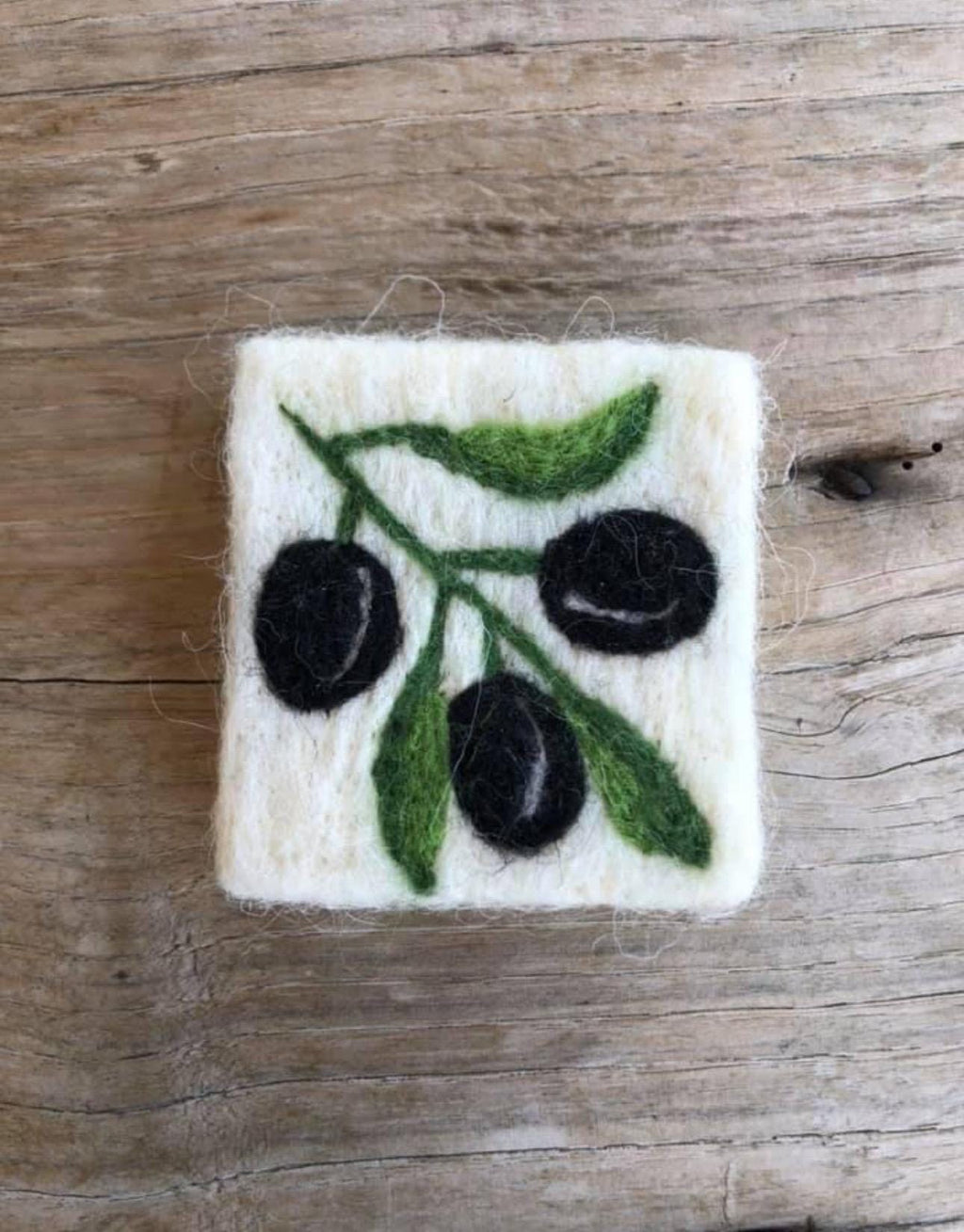 Wild Blueberry Dream Felted Soap / Textile Design