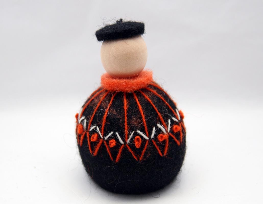 Icelandic Felted Wool Shepherd Handmade