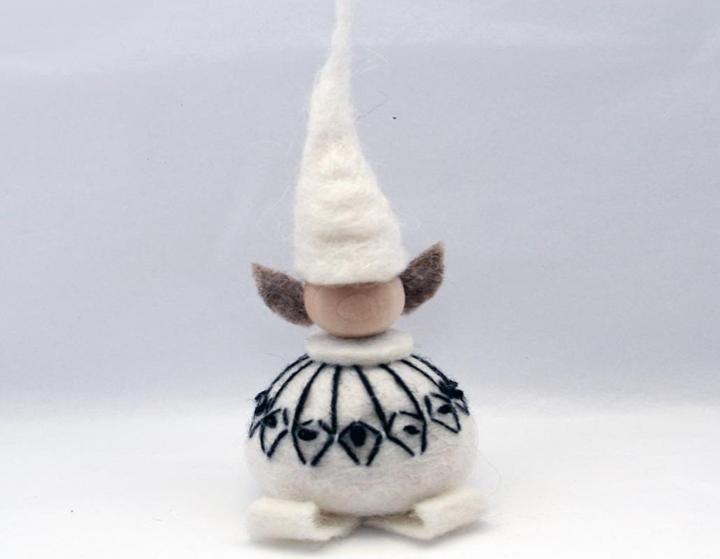 Icelandic Felted Wool Elf Handmade